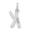 Sterling Silver Small Initial Letter K Charm Pendant Jewerly 19mm x 8mm